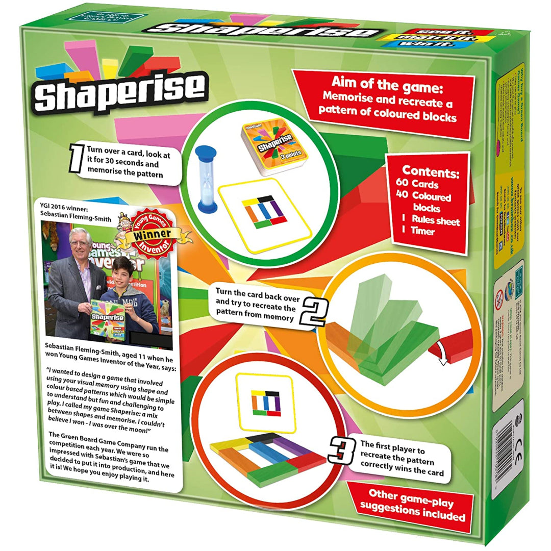 Shaperise by the Green Board Game Company 10018 - Maqio