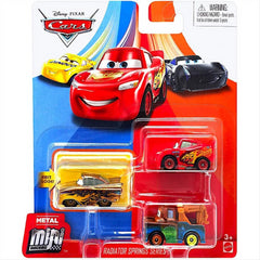 Disney Pixar Cars 3 Pack Radiator Springs Series Mini Racers Diecast Vehicle