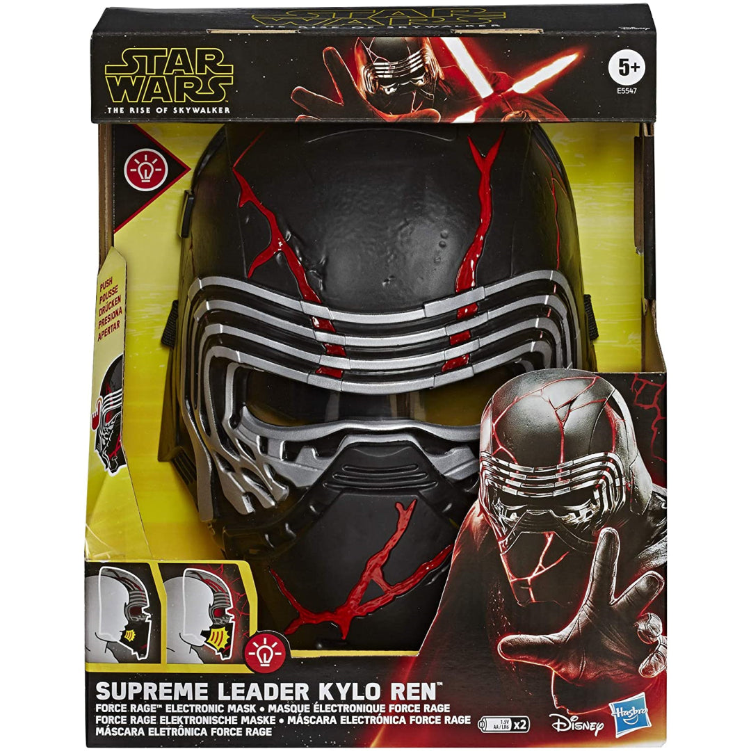 Star Wars E5547 The Rise of Skywalker Supreme Leader Kylo Ren Force Rage Electronic Mask - Maqio