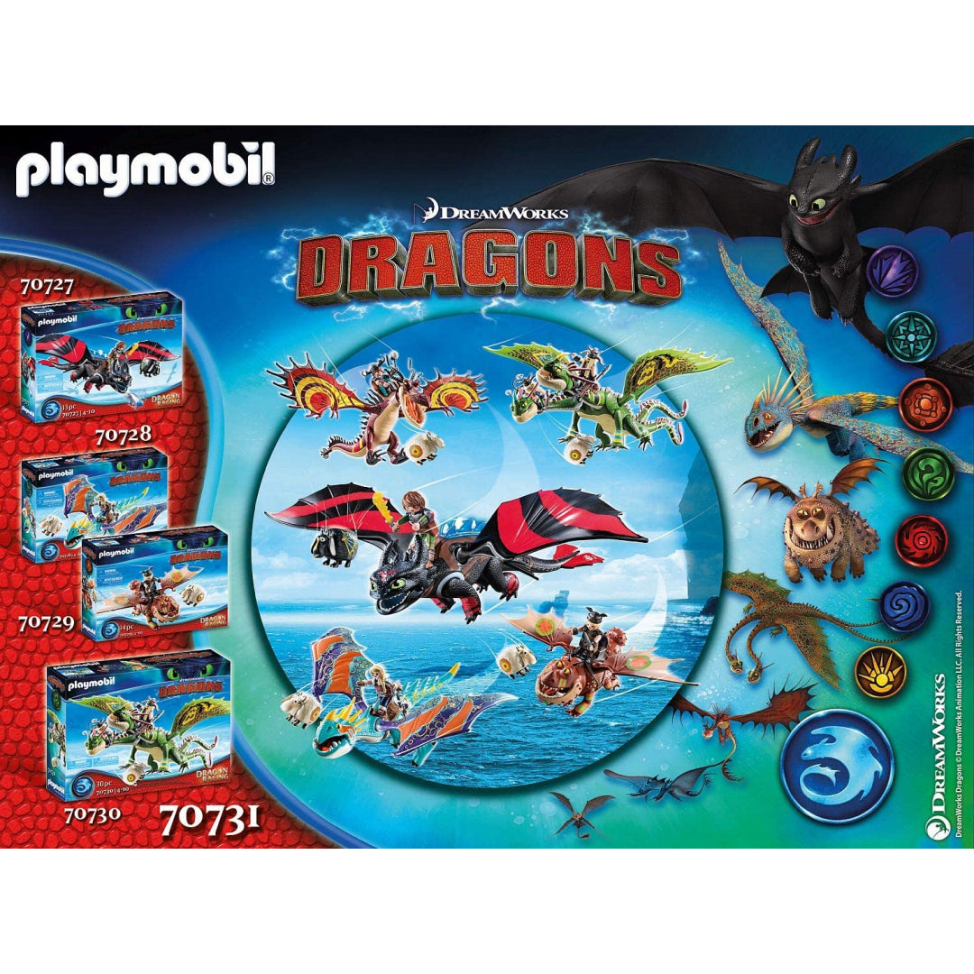 Playmobil DreamWorks Dragons Dragon Racing Snotlout & Hookfang - Maqio