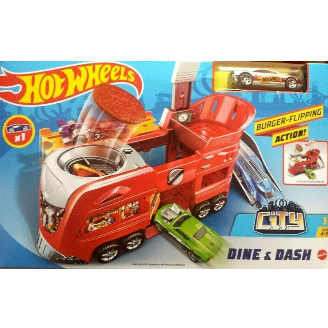 Hot Wheels Dine & Dash City Fold-Out Play Set - Maqio