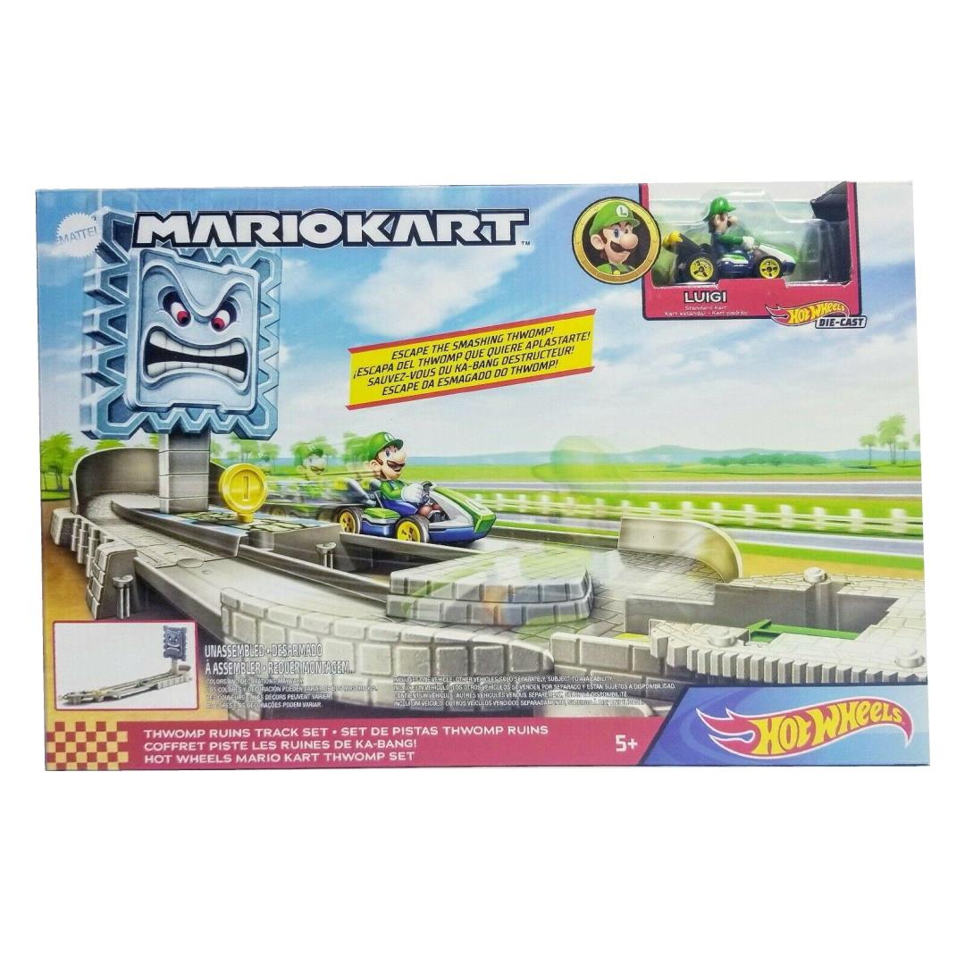 Hot wheels Mario Kart Nemesis - Thwomp Ruins Track Set - Maqio