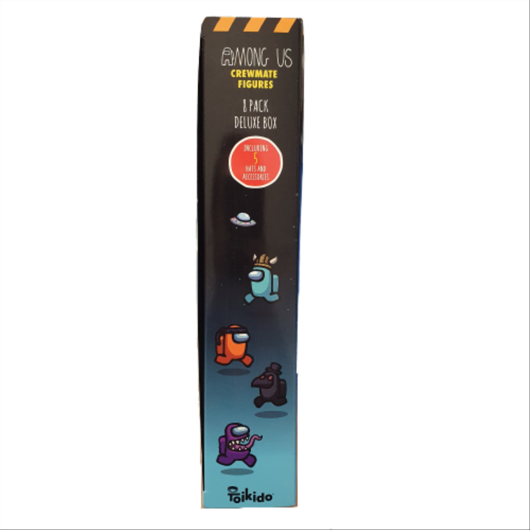 Official & Fully Licensed Among Us Crewmate Figures 8-Pack Deluxe Box v2 - Maqio