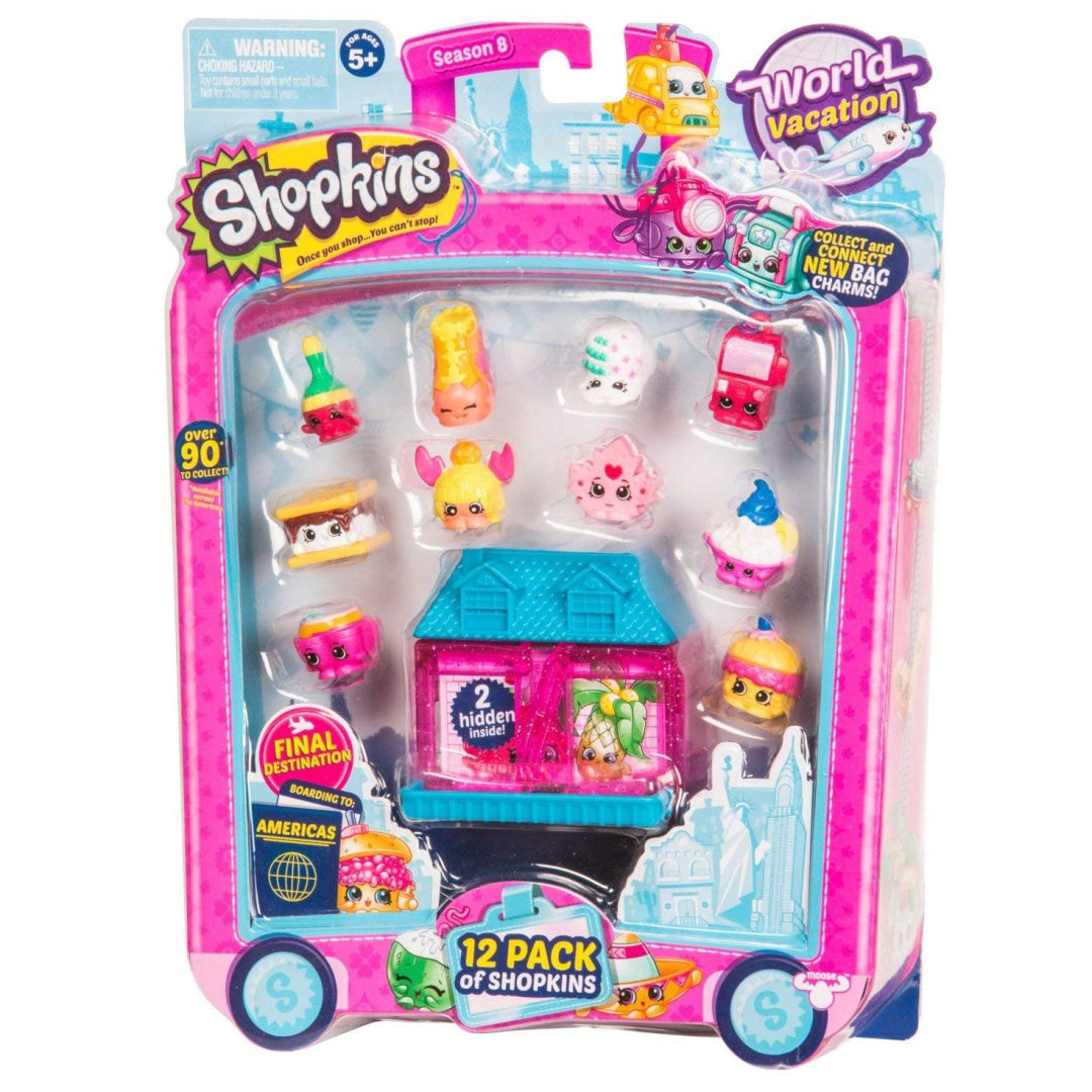 Shopkins Season 8 - World Vacation America 12 Pack Toy - Maqio