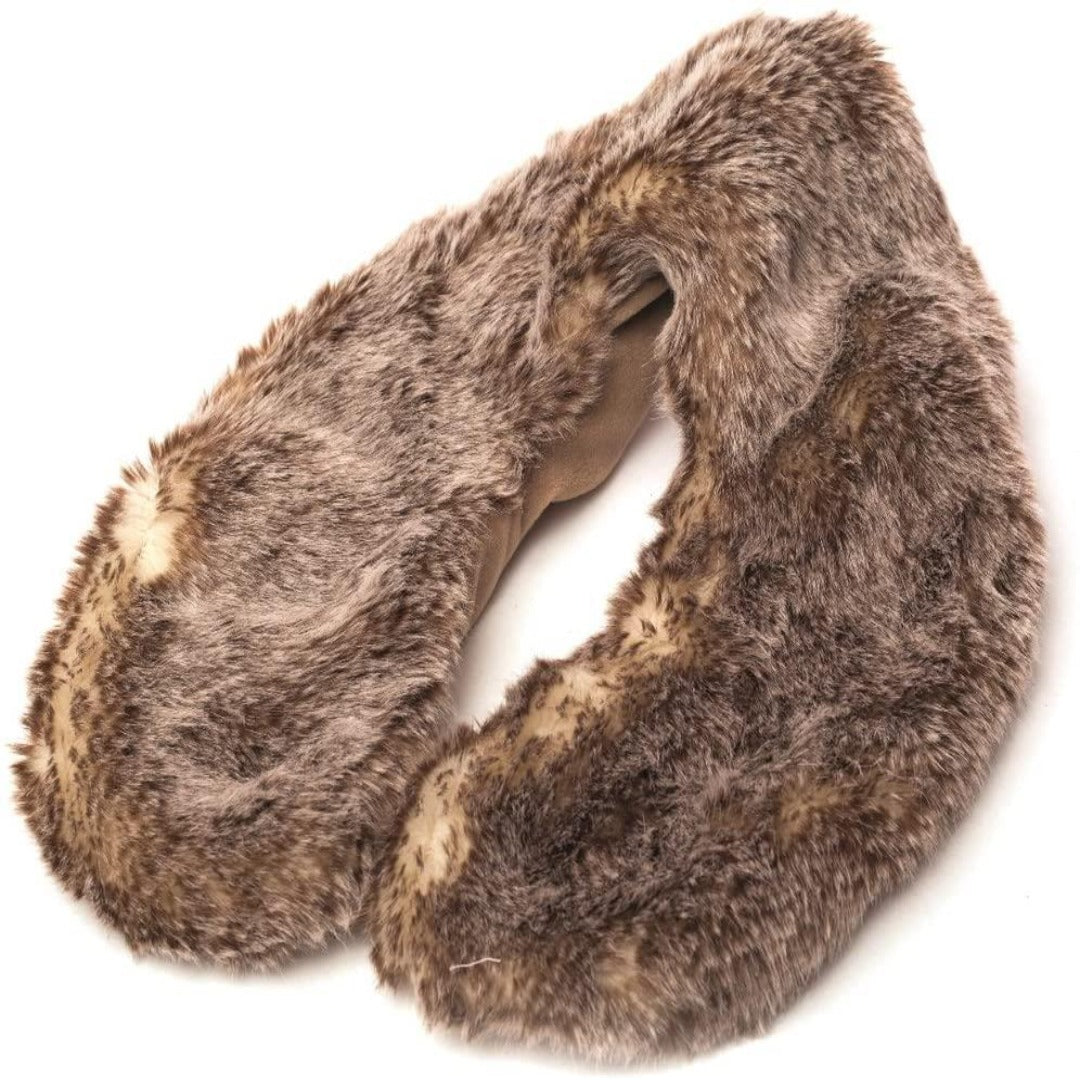 Warmies Lavendar Scented Microwavable WOLF FUR Neck Wrap 684302 - Maqio