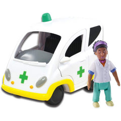 Character Gaming Fireman Sam Ambulance Vehicle & Nurse Flood Figure - Maqio