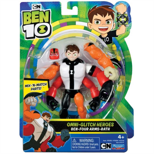 Ben 10 Action Figure - Four Arms Omni Glitch