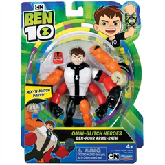Ben 10 Action Figure - Four Arms Omni Glitch
