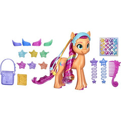 My Little Pony Rainbow Reveal Sunny Starscout 15cm Orange with Rainbow Braid
