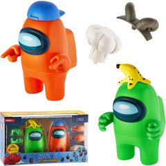 Among Us Series 2 Large Crewmate Action Figures - Green & Orange
