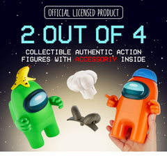 Among Us Series 2 Large Crewmate Action Figures - Green & Orange
