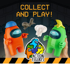 Among Us Series 2 Large Crewmate Action Figures - Green & Orange