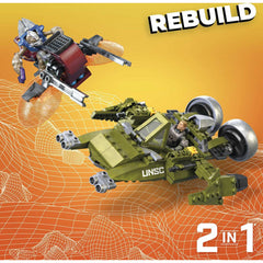 Halo Construx Infinite UNSC Wasp Onslaught Vehicle and Character Figures