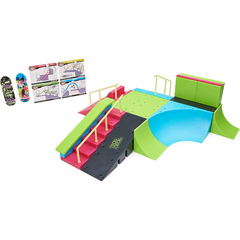 Tech Deck Neon Mega Park Glow-In-The-Dark Ramp Set with 2 Fingerboards