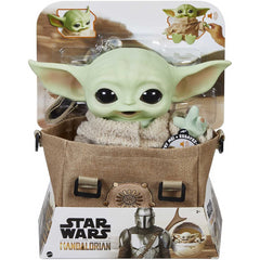 Star Wars The Child Plush 11-in Yoda Baby Figure & Satchel