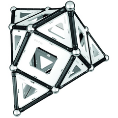 Geomag Special Edition Black & White Magnetic Construction Set - 104 Piece