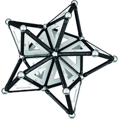 Geomag Special Edition Black & White Magnetic Construction Set - 104 Piece