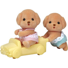 Sylvanian Families Toy Poodle Twins Figures and Accessories