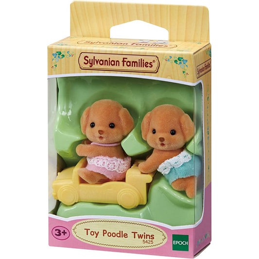 Sylvanian Families Toy Poodle Twins Figures and Accessories