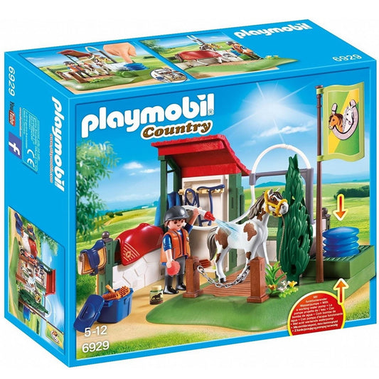 Playmobil Country Horse Grooming Station with Functional Water Pump 6929