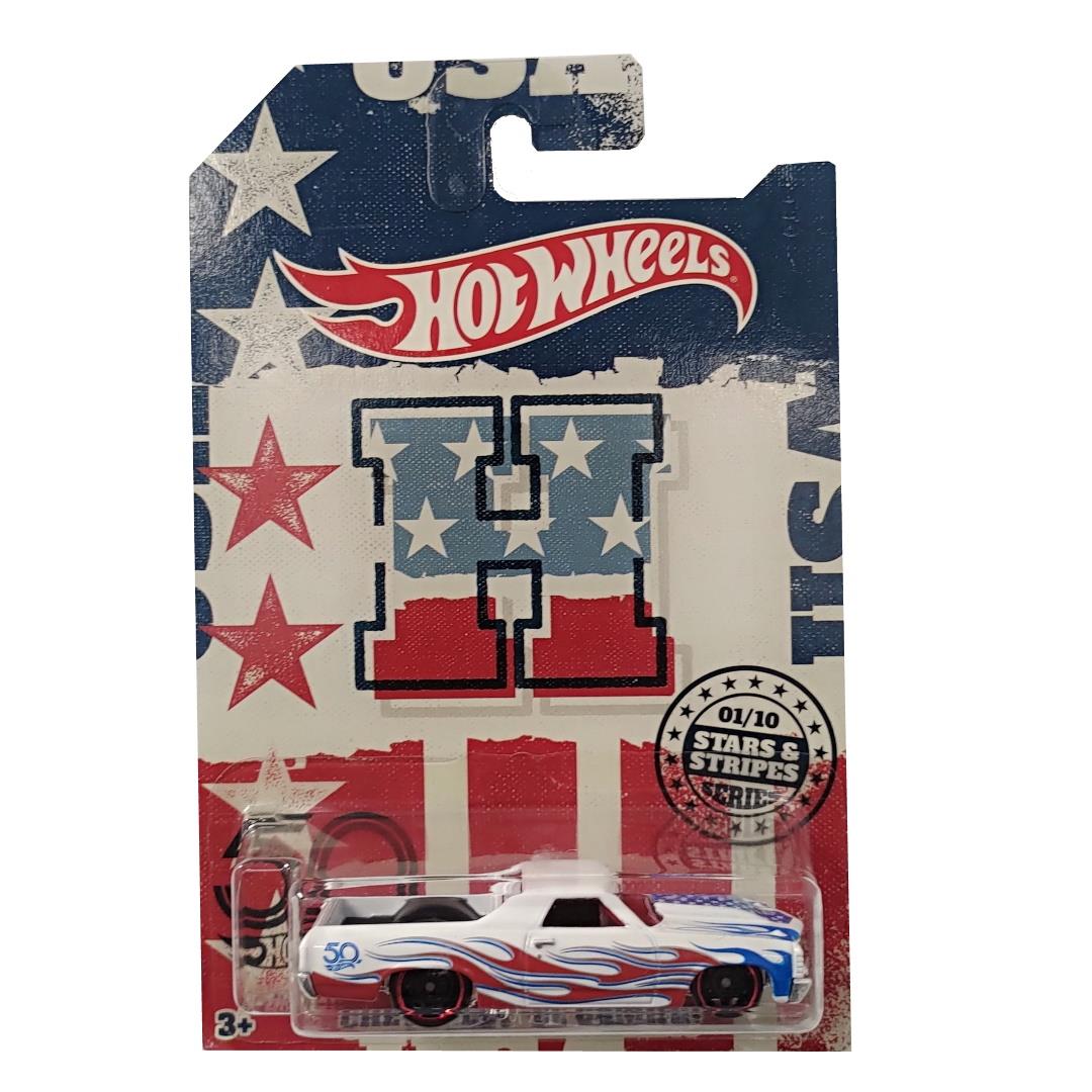 Hot Wheels Stars & Stripes Set of 10 Vehicles - 50th Anniversary - Maqio