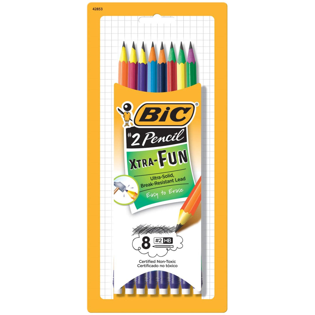 BIC #2 Xtra-Fun 8 Ultra-Solid Pencils - Maqio