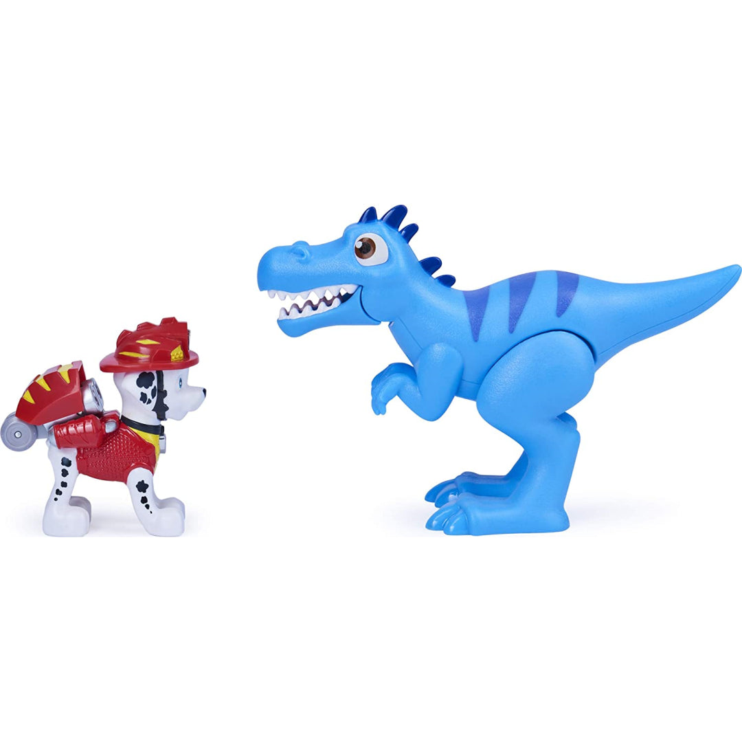 Paw Patrol Marshall Hero Pup & Velociraptor Dinosaur - Maqio