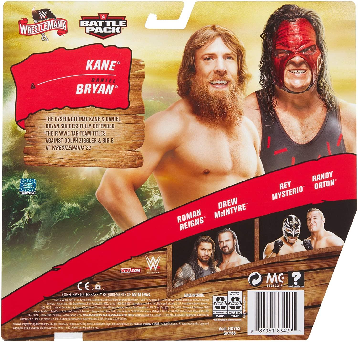 WWE Wrestlemania Battle Pack Kane vs Daniel Bryan - Maqio
