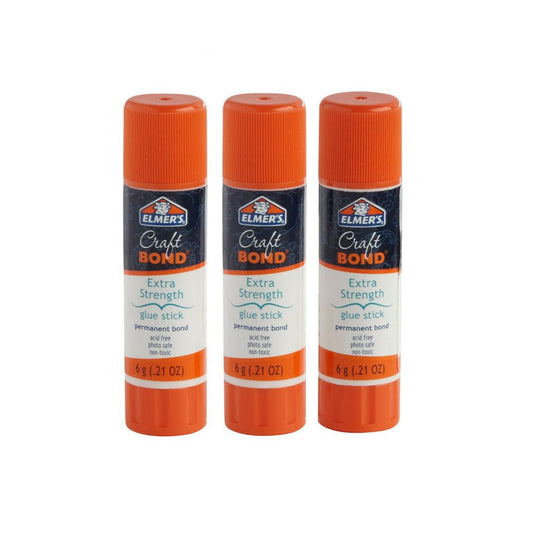 Elmer's Extra Strength Glue Sticks Craft Bond - Pack of 3 x6g E4027 - Maqio