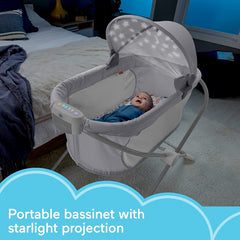Fisher-Price Soothing View Projection Bassinet for Newborn Babies
