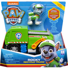 Paw Patrol Rocky’s Recycling Truck Vehicle with Collectible Figure 20114325 - Maqio