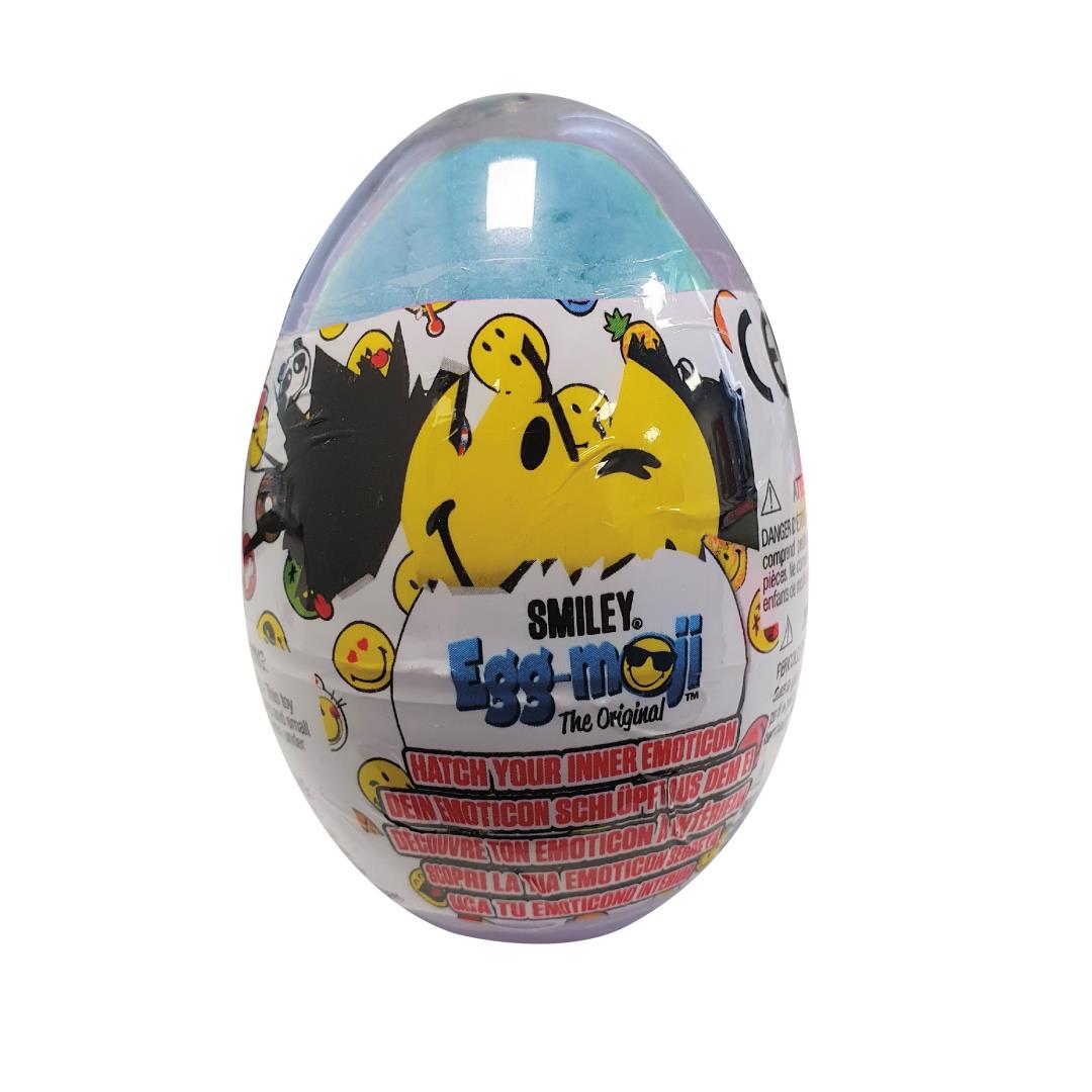 Smiley Egg Moji Collectable Emoji 1 Pack - Blue - Maqio