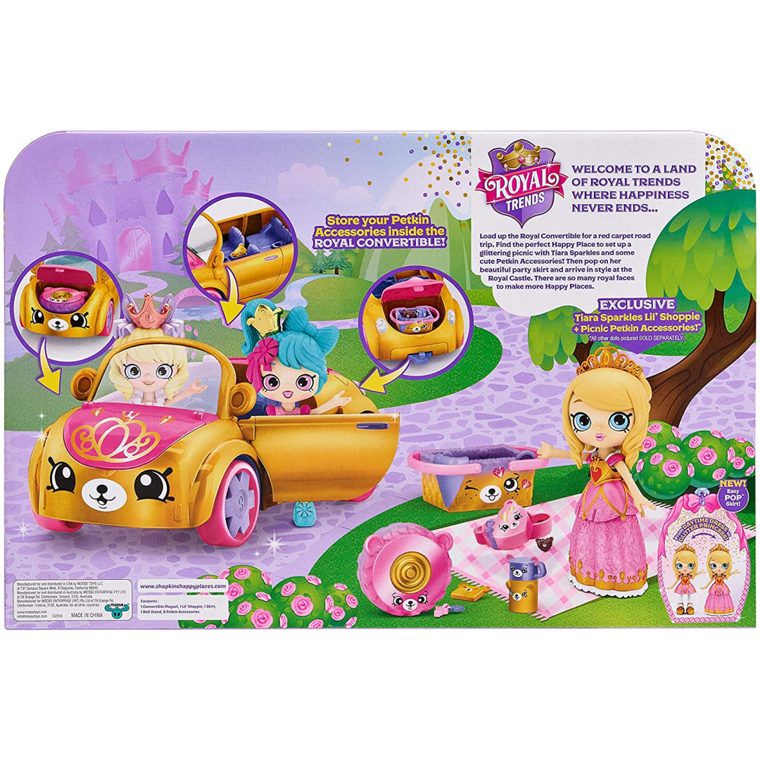 Shopkins Happy Places Royal Trends Convertible Car - Maqio