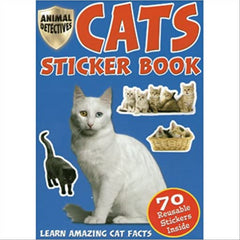 Animal Detective Cat Sticker Book - Maqio