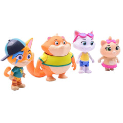 44 Cats Set of 4 Collectible Buffy Cat Figures - Maqio