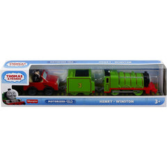 Thomas & Friends Motorized Henry with Winston and Sir Topham Hatt Toy Train