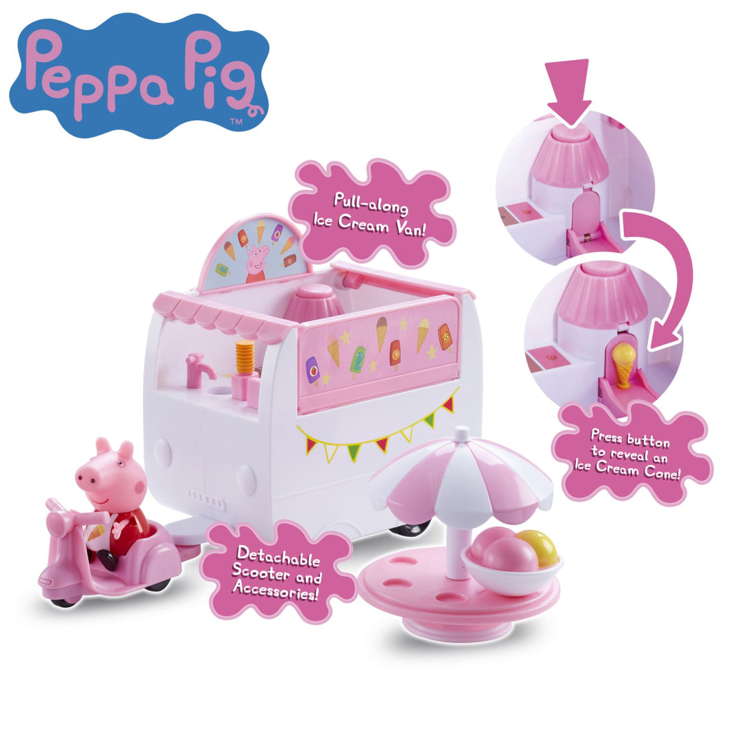 Peppa Pig Playset - Pink Ice Cream Van - Maqio