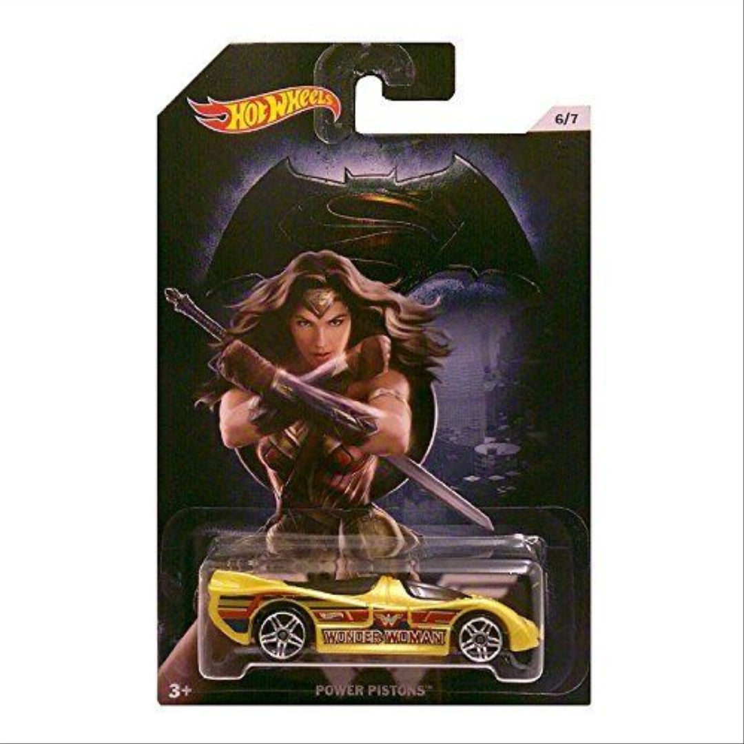 Hot Wheels Batman V Superman Dawn of Justice COMPLETE Set of 7 Diecast Collectible Vehicles - Maqio