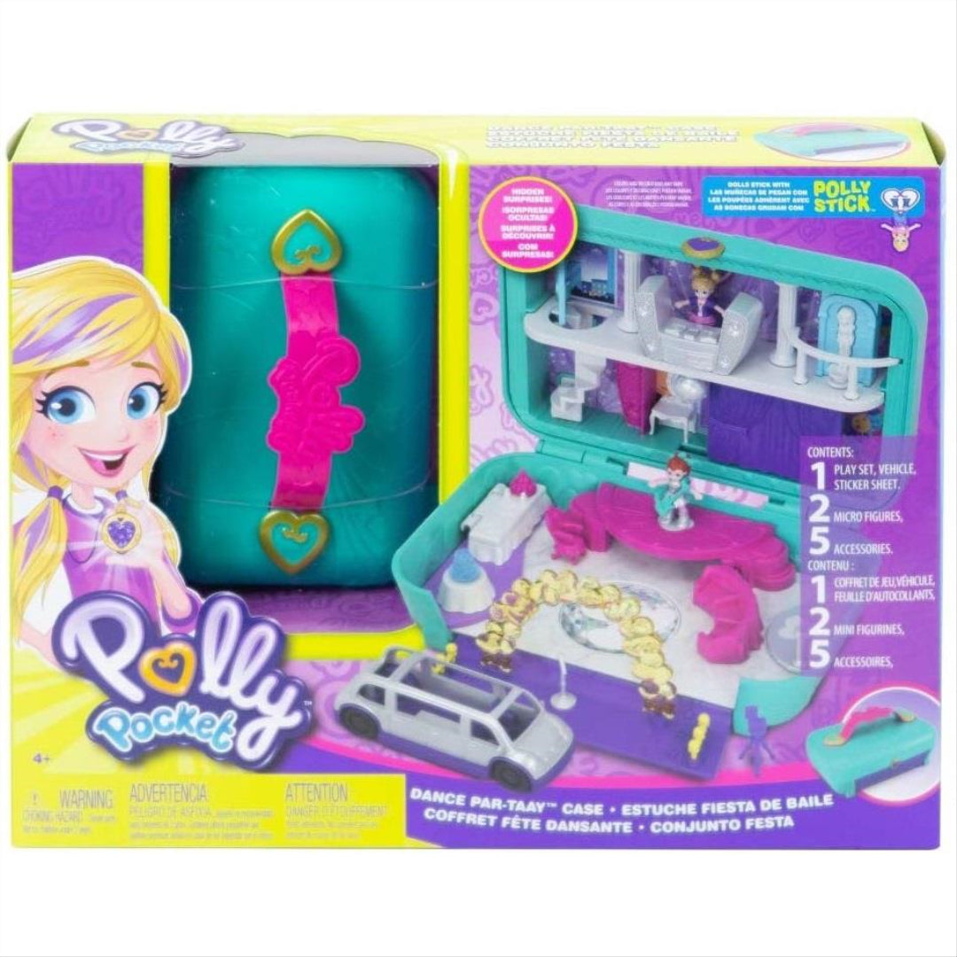 Polly Pocket Hidden Places Dance Par-taay Case Playset FRY41 - Maqio