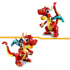 Lego Creator 31145 3in1 Red Dragon Toy to Fish Figure