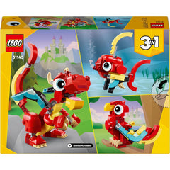 Lego Creator 31145 3in1 Red Dragon Toy to Fish Figure