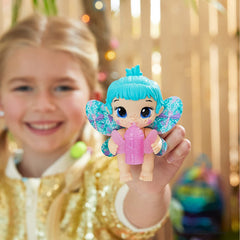 Baby Alive Glo Pixies Minis Glow-in-The-Dark Doll 3.75 inch - Aqua Flutter