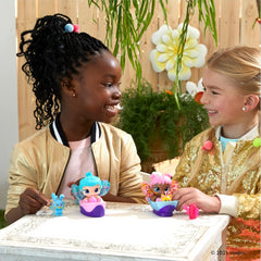 Baby Alive Glo Pixies Minis Glow-in-The-Dark Doll 3.75 inch - Aqua Flutter