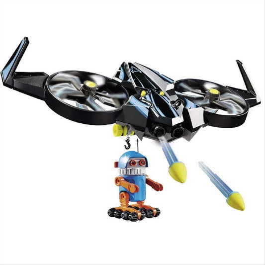 Playmobil the Movie 70071 Robotitron with Drone Action Toy Vehicle Playset - Maqio