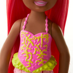 Barbie Chelsea Mermaid with Pink Hair and Yellow Tiara