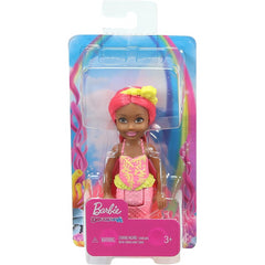 Barbie Chelsea Mermaid with Pink Hair and Yellow Tiara