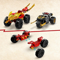 LEGO NINJAGO 71789 Kai and Ras's Car and Bike Battle Set