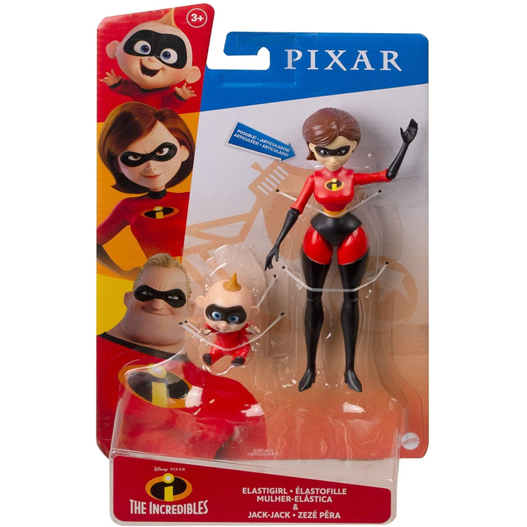 The Incredibles Elastigirl & Jack-Jack Action Figures GLX85 - Maqio