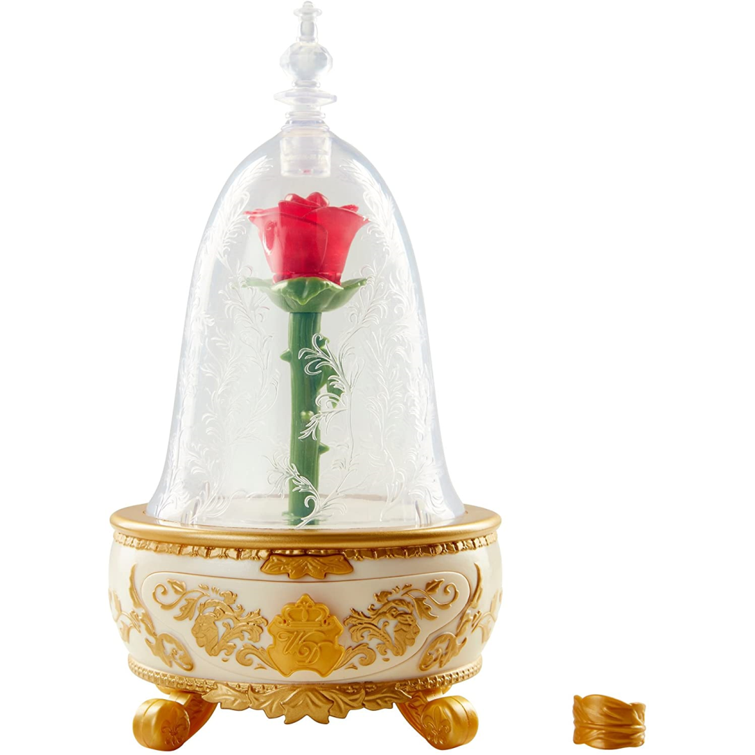 Beauty & the Beast Light Up Enchanted Rose Jewellery Box - Maqio