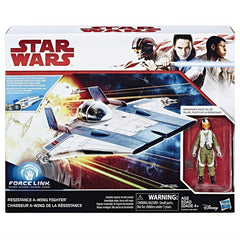 Star Wars A-Wing Resistance Starfighter Force Link 2.0 Vehicle & Figure C1249 - Maqio